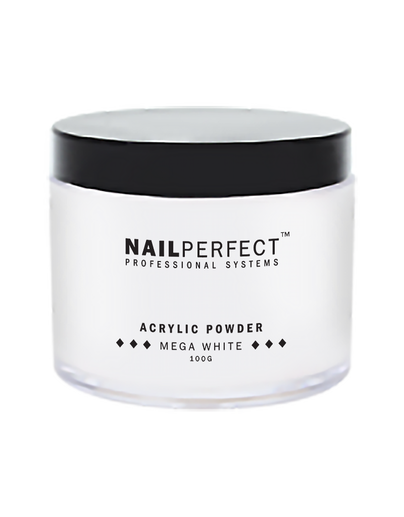 Acrylic Powder Mega White - 3 stærðir
