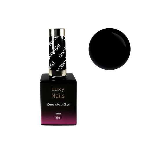 One Step HEMA FREE No Wipe Gel Polish - Black Vision