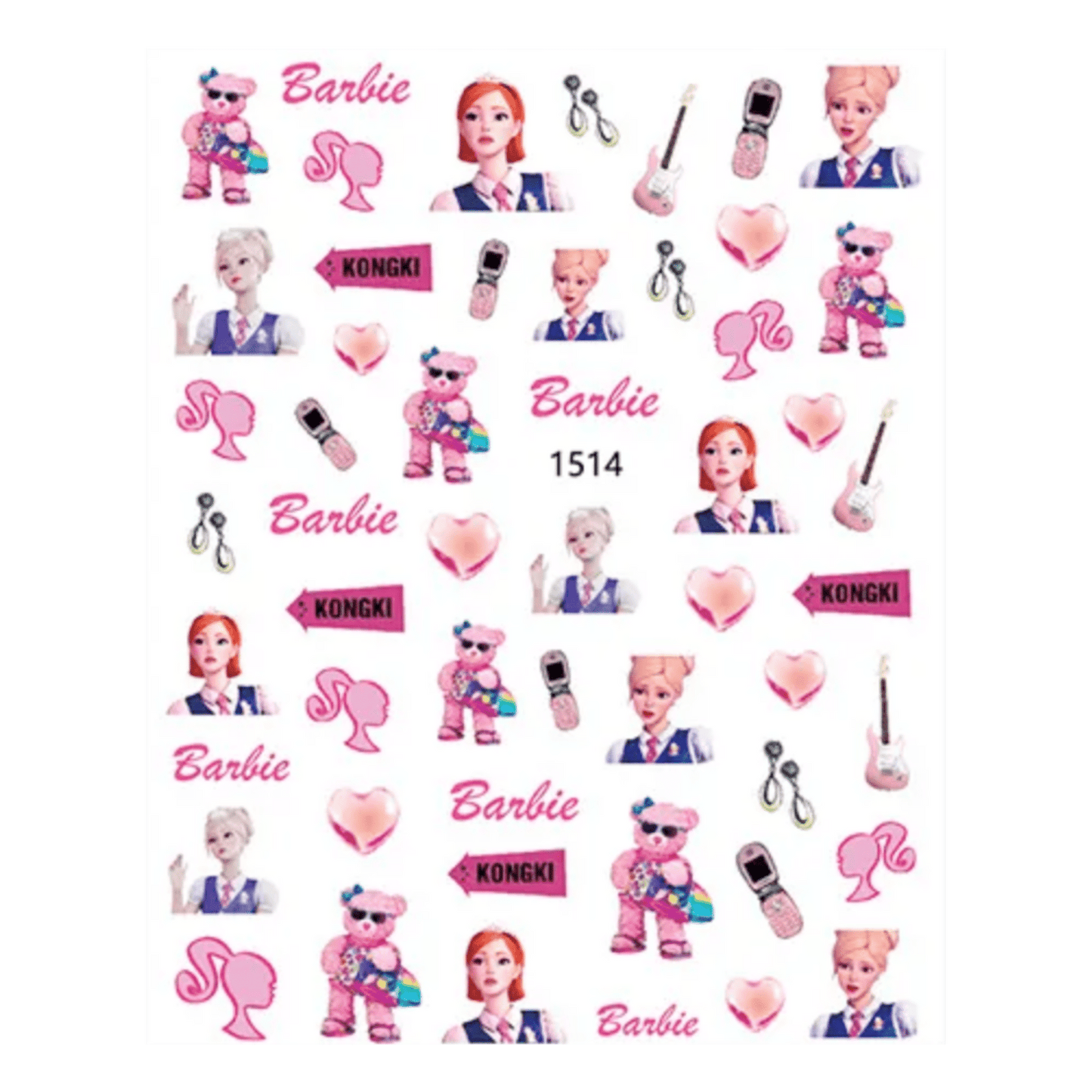 Barbie Límmiðar - 6 gerðir