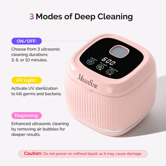 2 in 1 Ultrasonic Cleaner for Manicure and Sanitizing