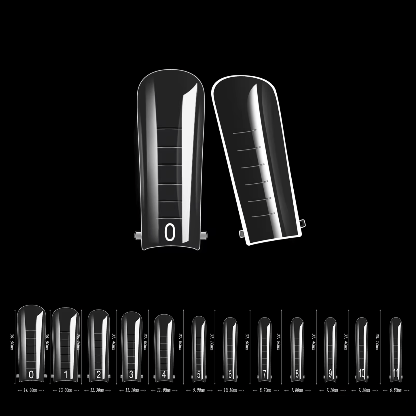 Dual Forms Nail Tips - 6 gerðir