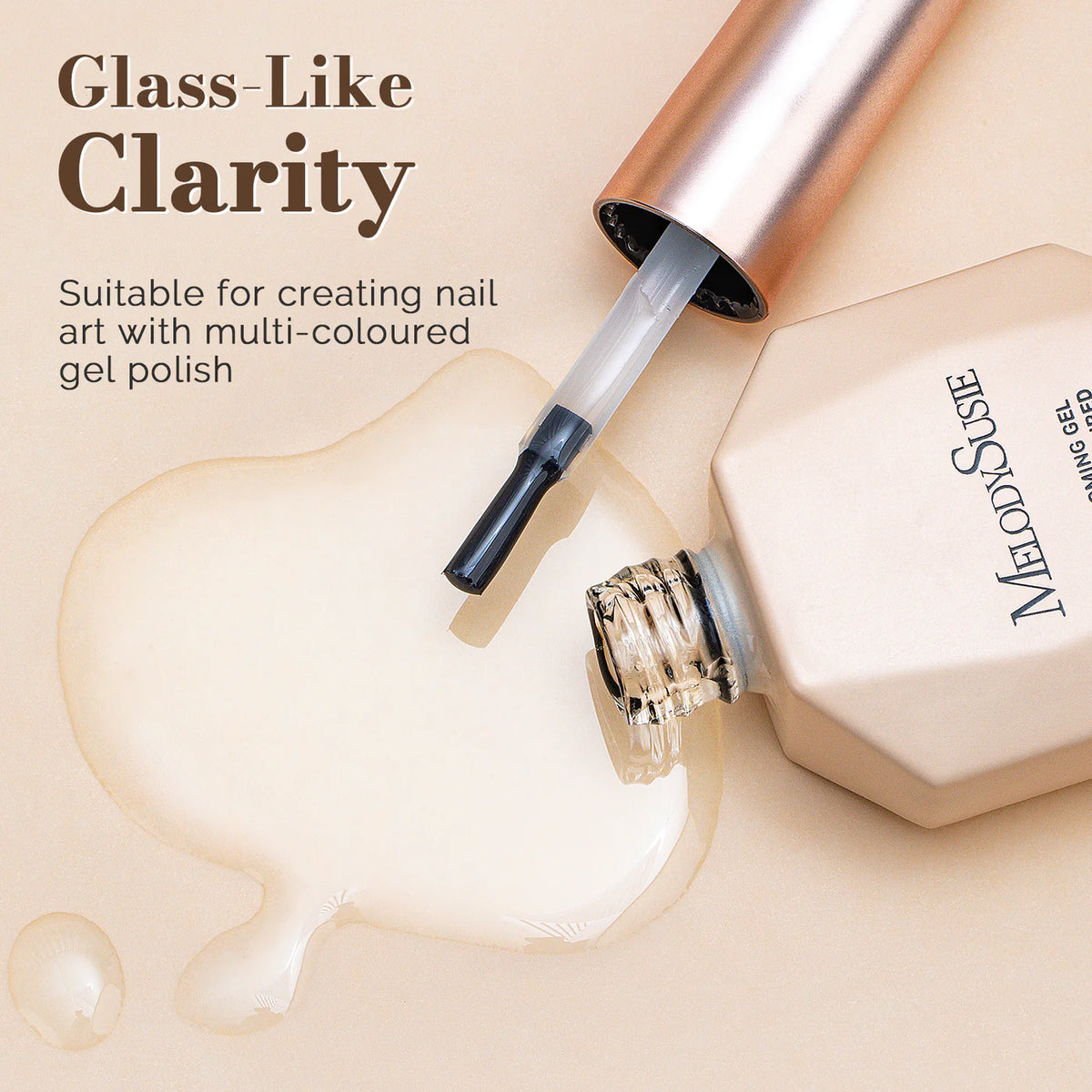 Blossom Gel for Press-On Nails - Clear Blooming Gel 15ml