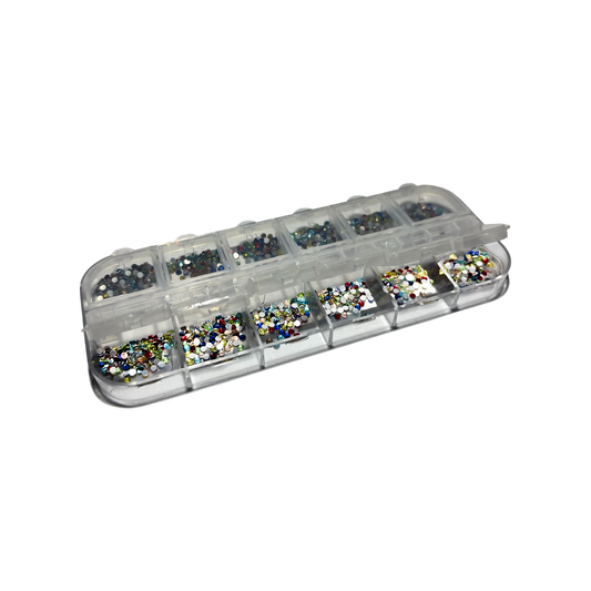 Mixed Rhinestones - 7 stærðir