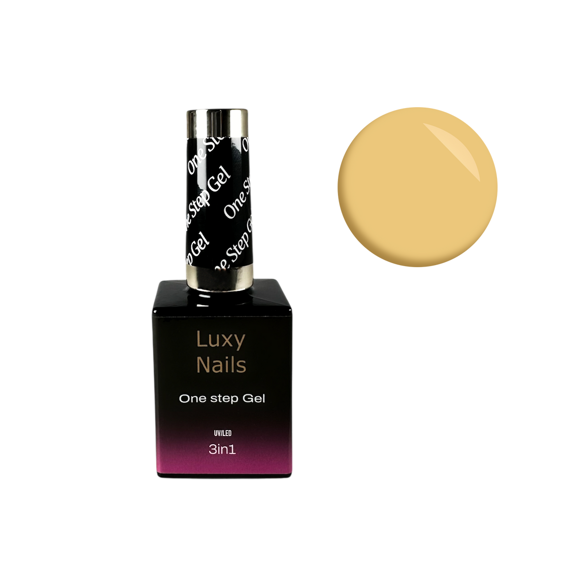 One Step HEMA FREE No Wipe Gel Polish - Flutter Butter