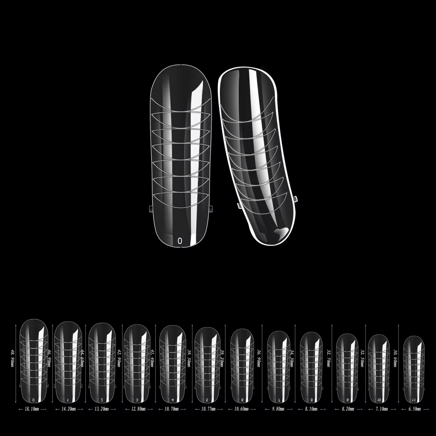 Dual Forms Nail Tips - 6 gerðir