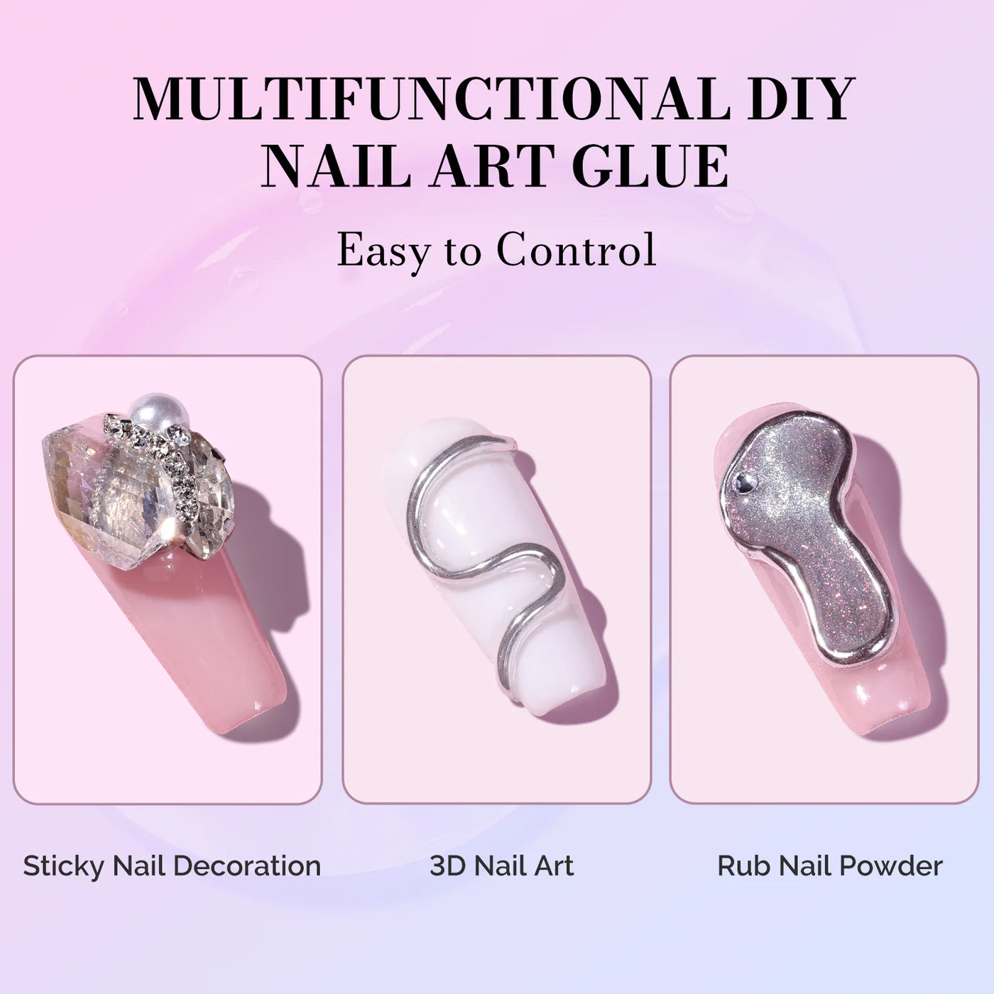 Solid Nail Glue Gel