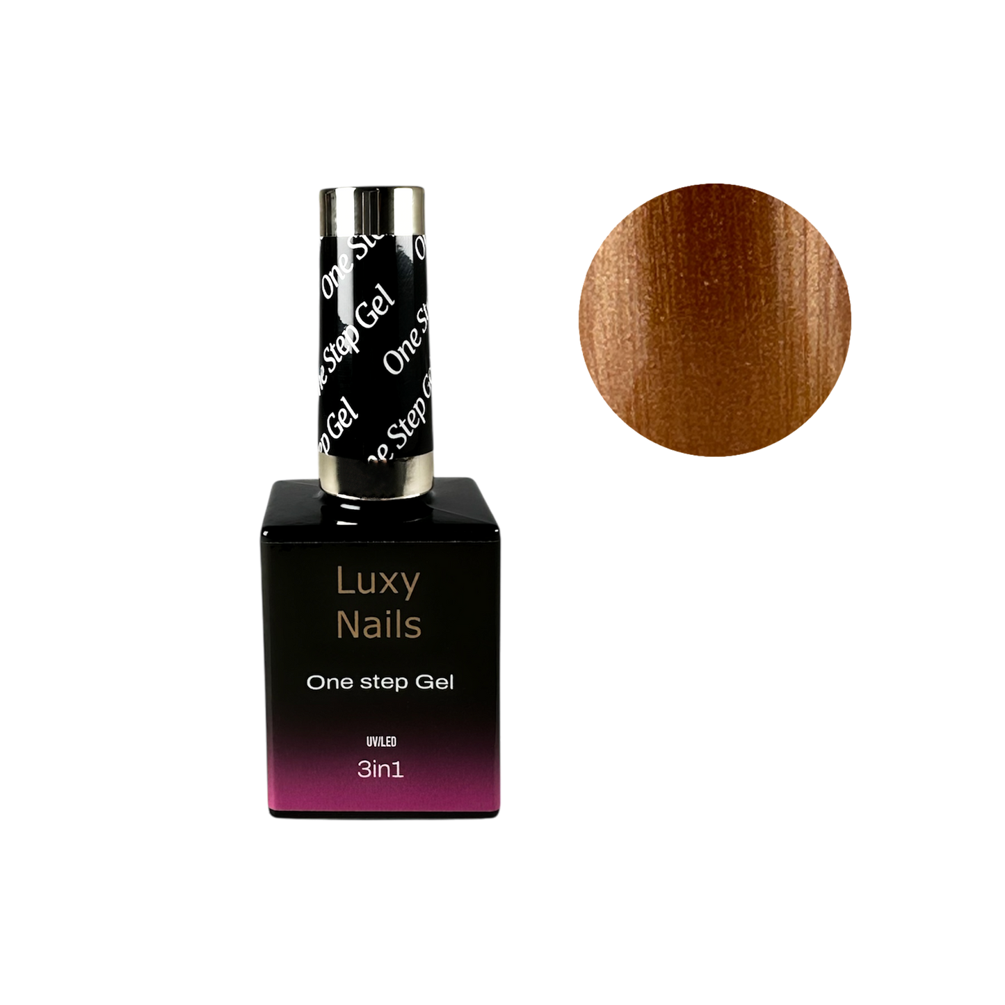 One Step HEMA FREE No Wipe Gel Polish - Golden Flare