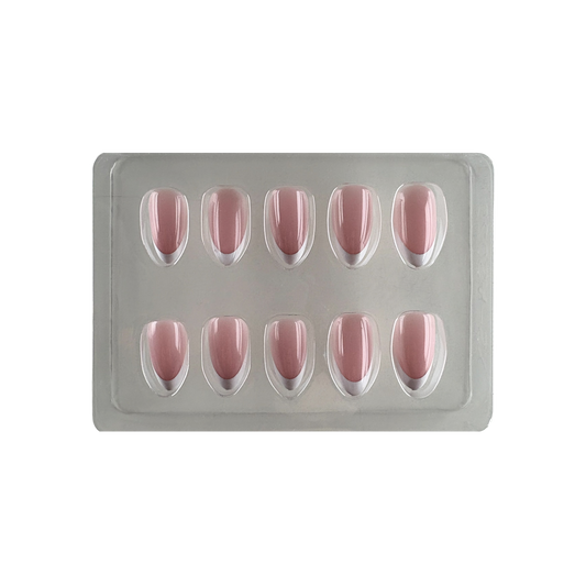 Press On neglur - French manicure