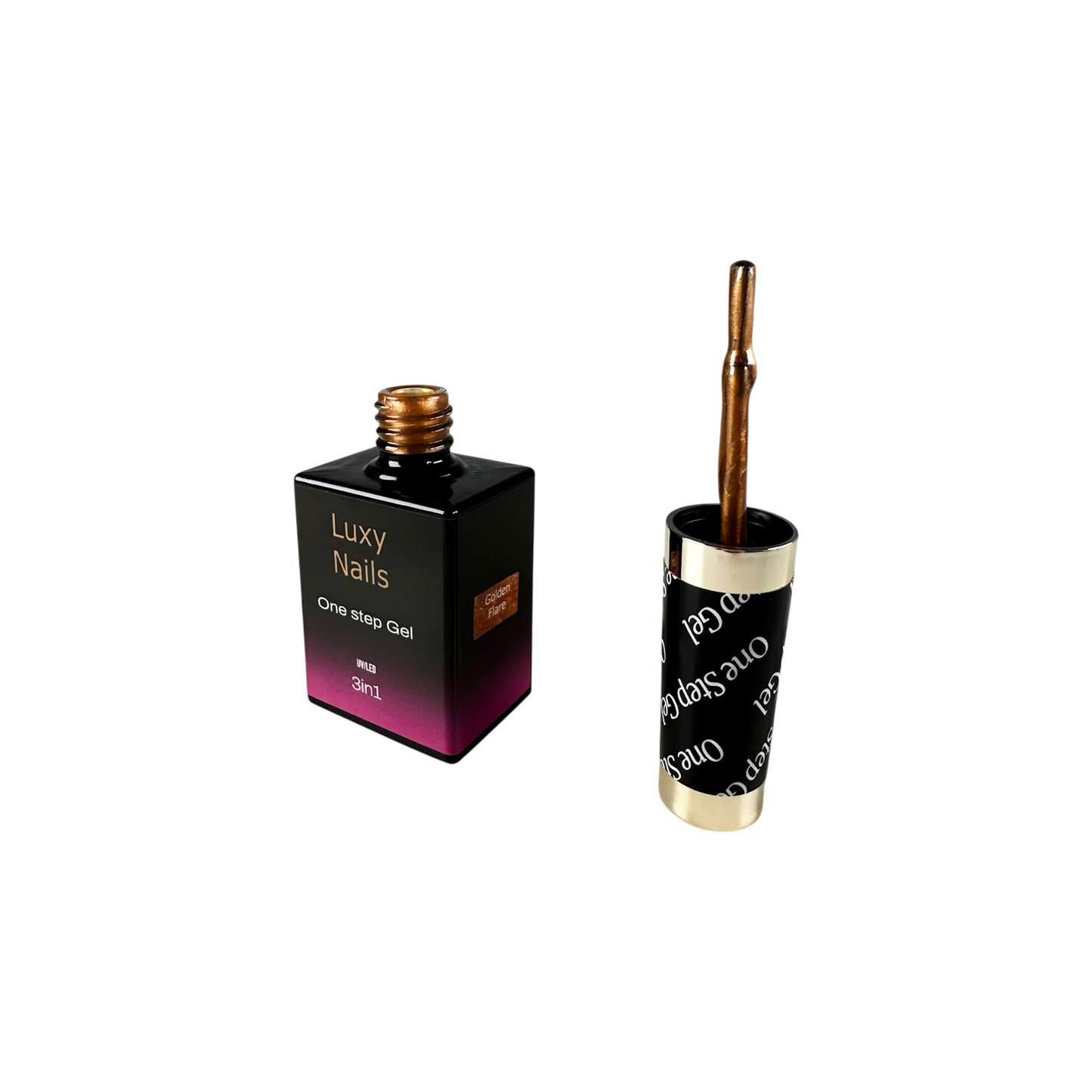 One Step HEMA FREE No Wipe Gel Polish - Golden Flare