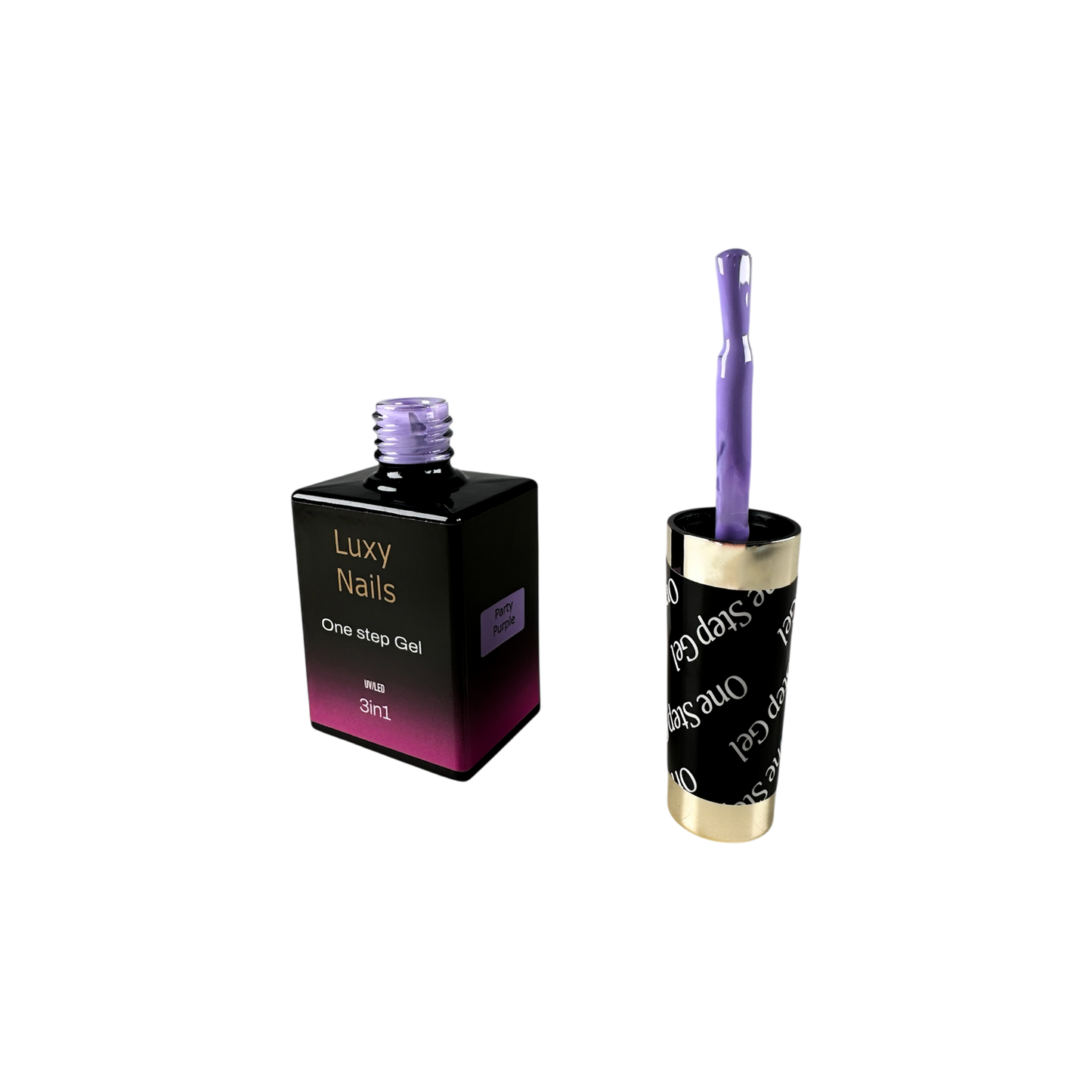 One Step HEMA FREE No Wipe Gel Polish - Party Purple