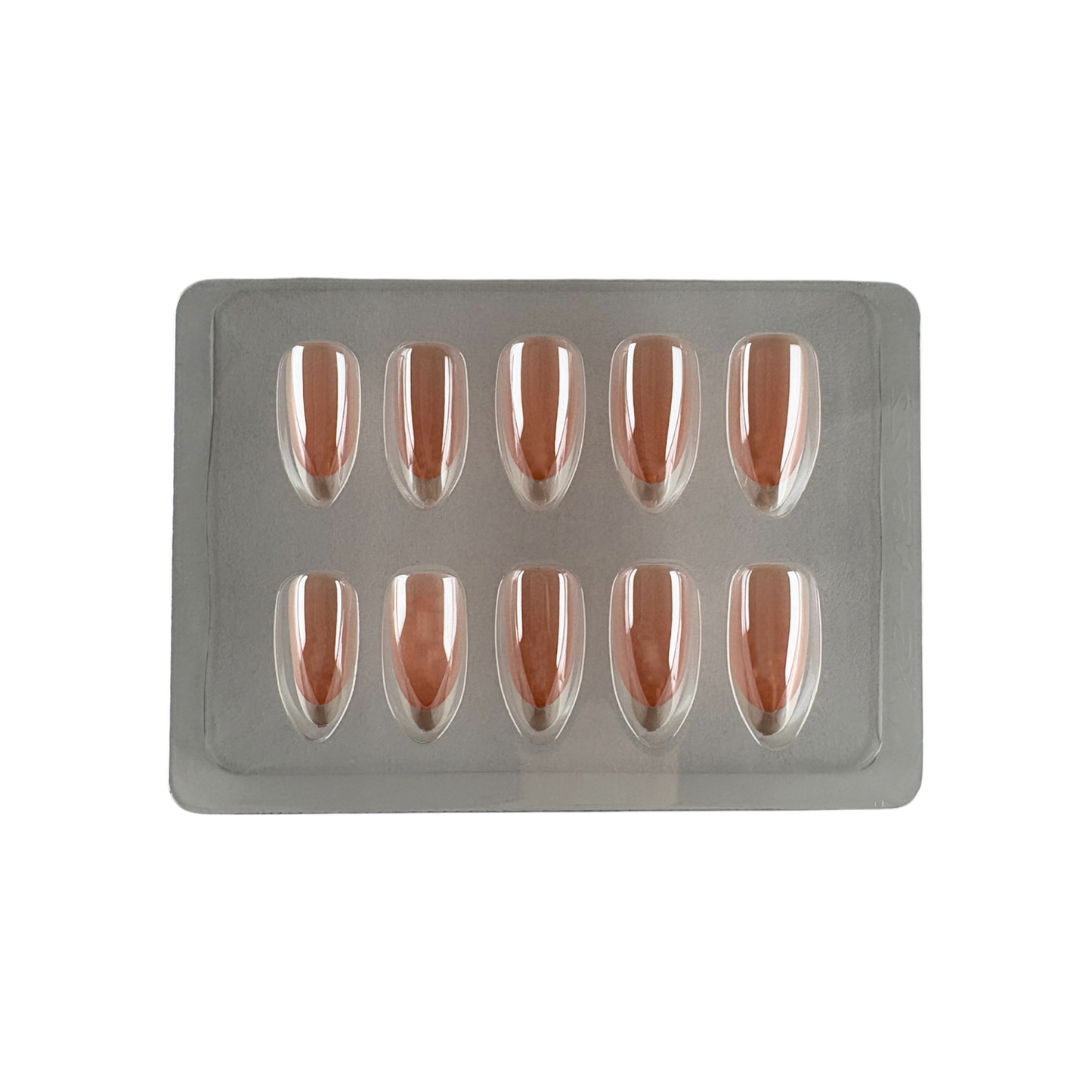 Press On neglur - Peachy French
