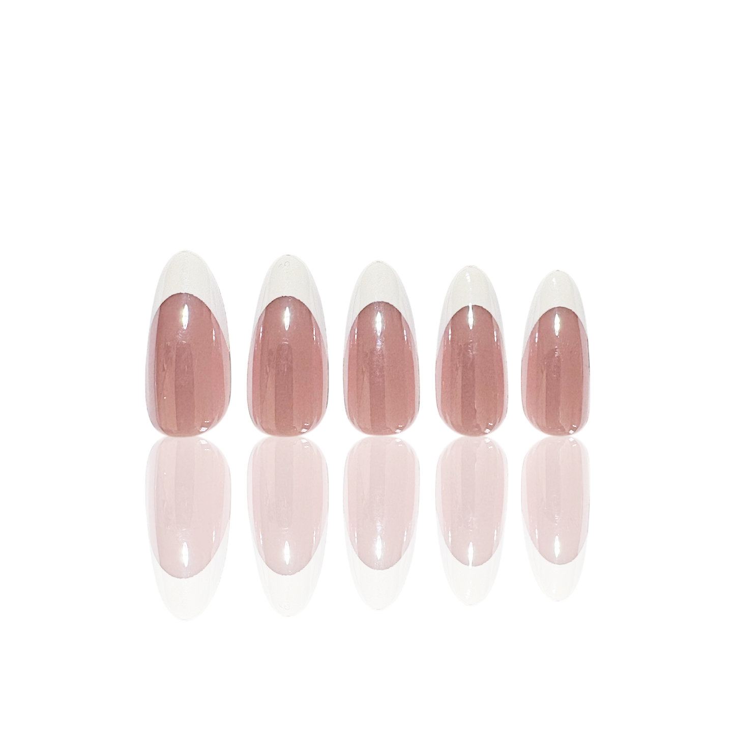 Press On neglur - Peachy French