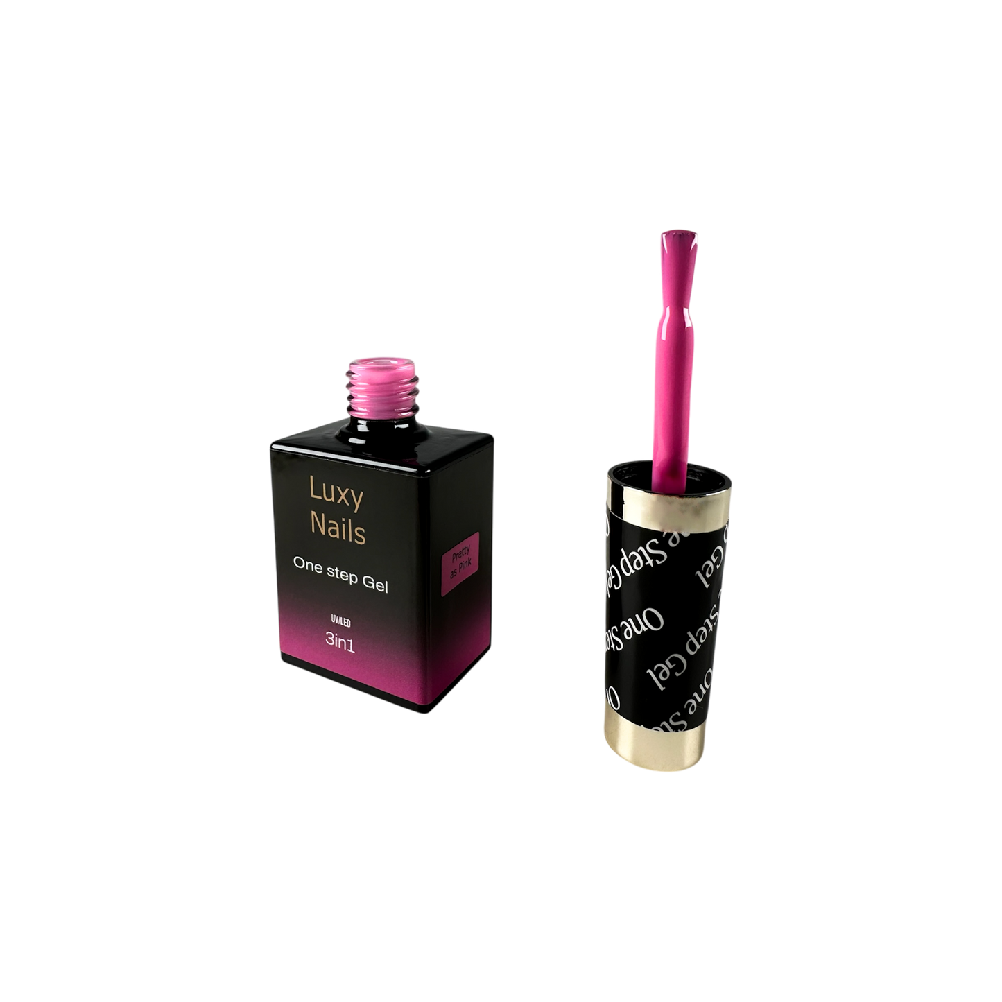 One Step HEMA FREE No Wipe Gel Polish - Pretty as Pink