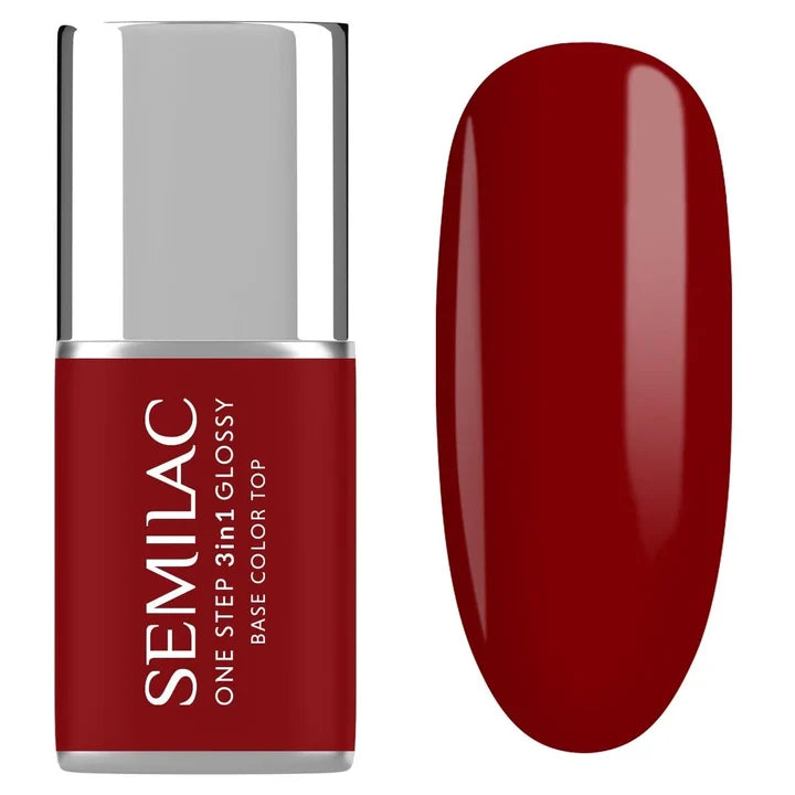 S575 Dark Red - Semilac STEP ONE Hybrid 3IN1 Gel / Hybrid Nail Polish
