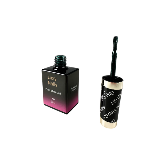 One Step HEMA FREE No Wipe Gel Polish - Sparkling Green
