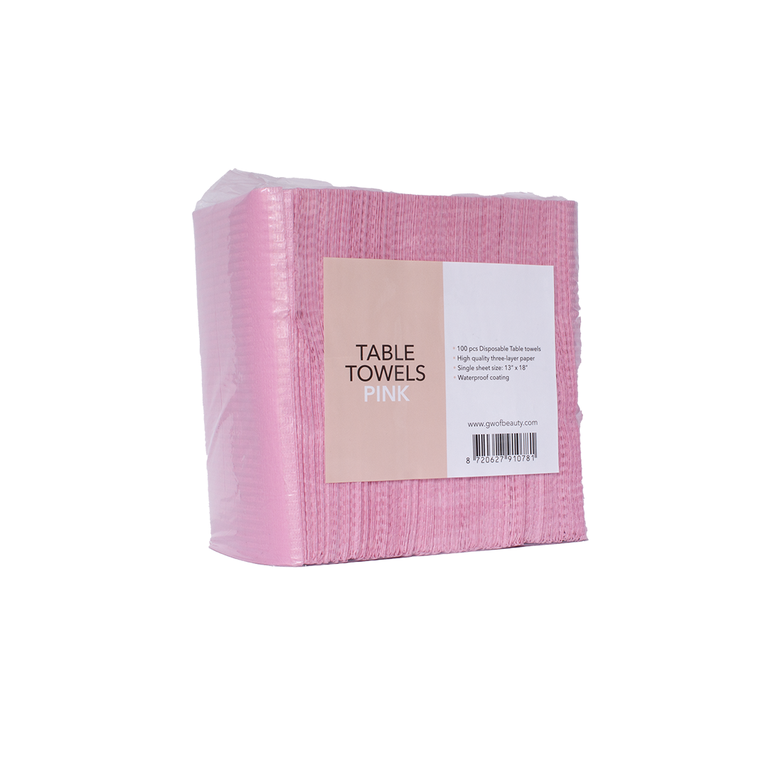 Table Towels Pink 100pcs