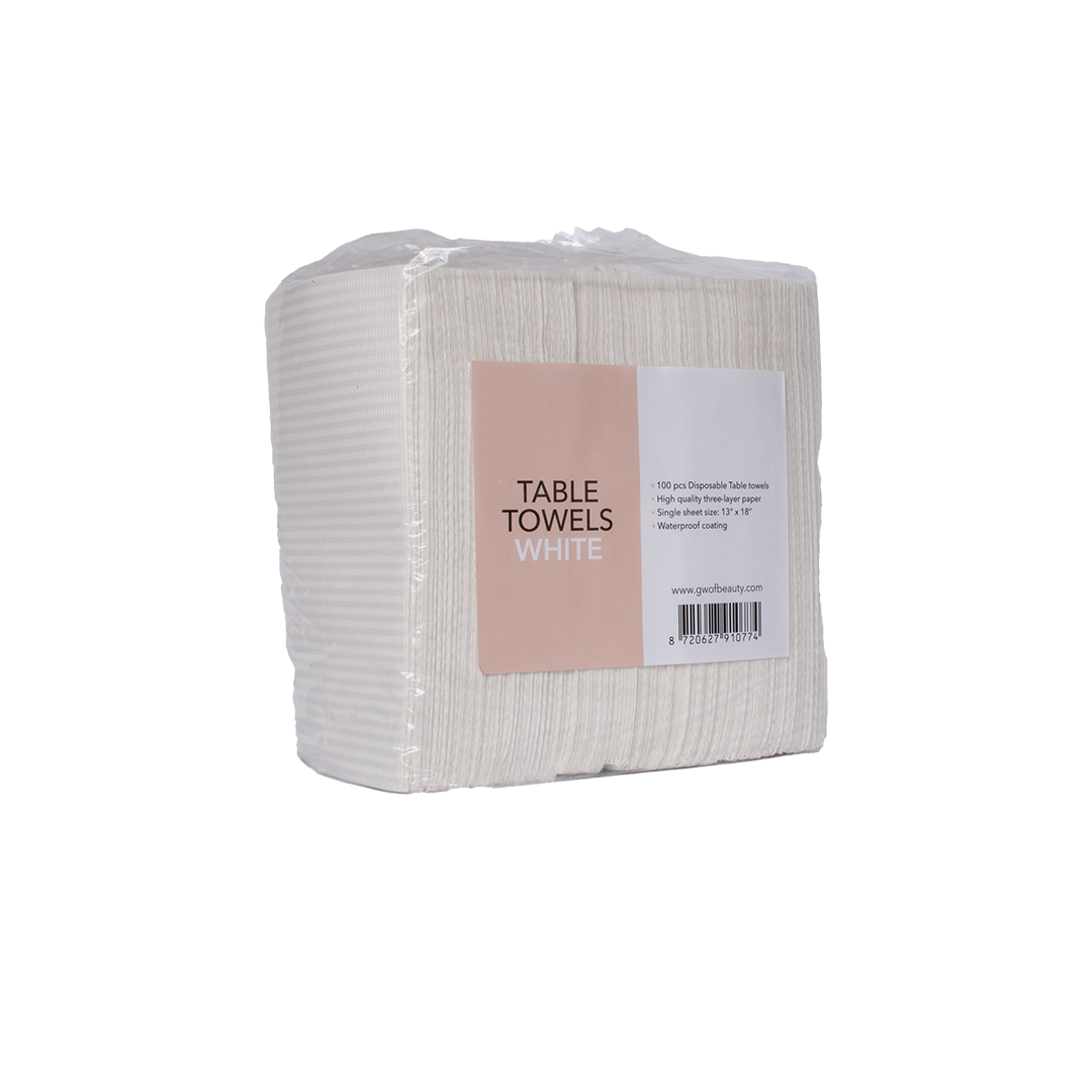 Table Towels White 100pcs