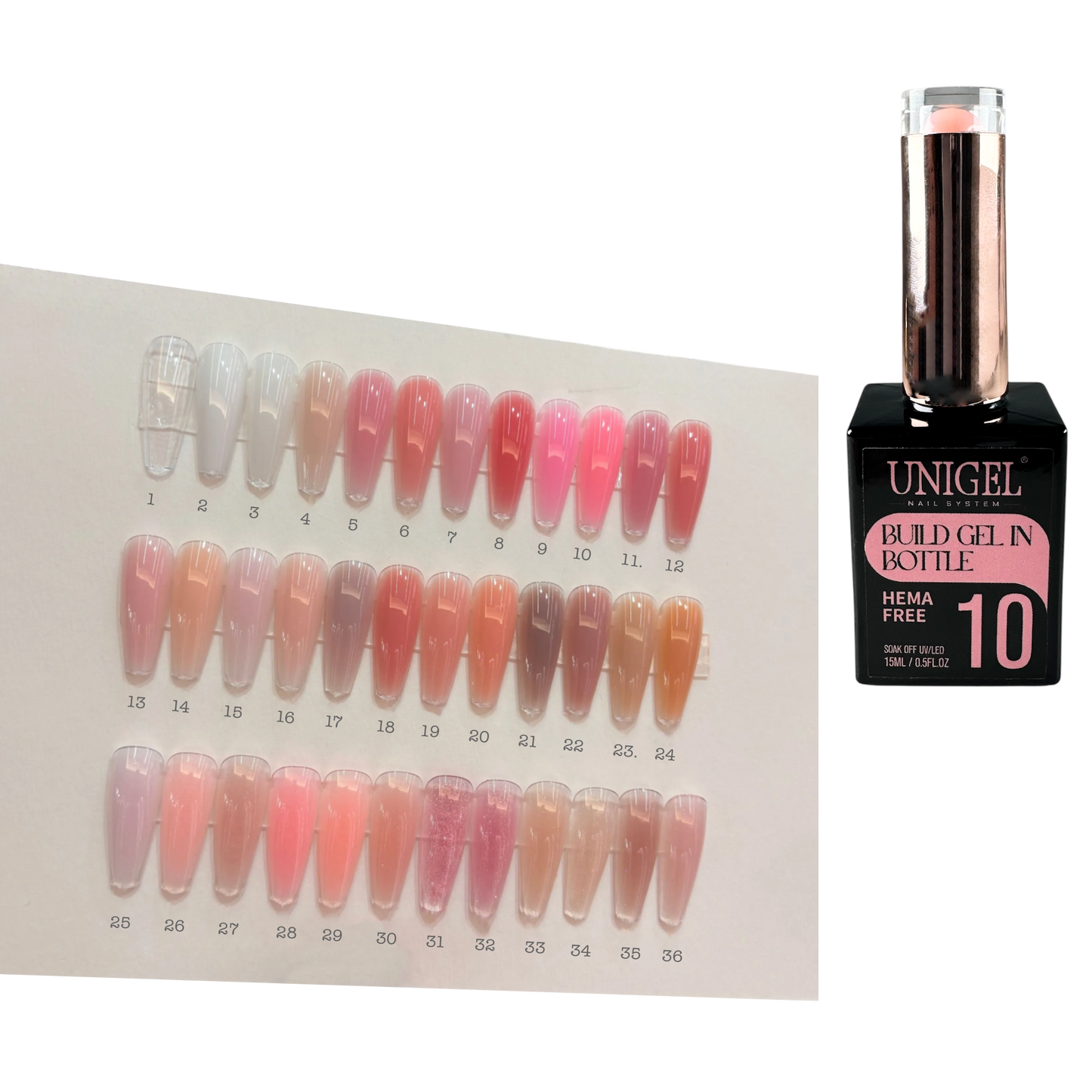 Build Gel in Bottle HEMA FREE - 36 litir