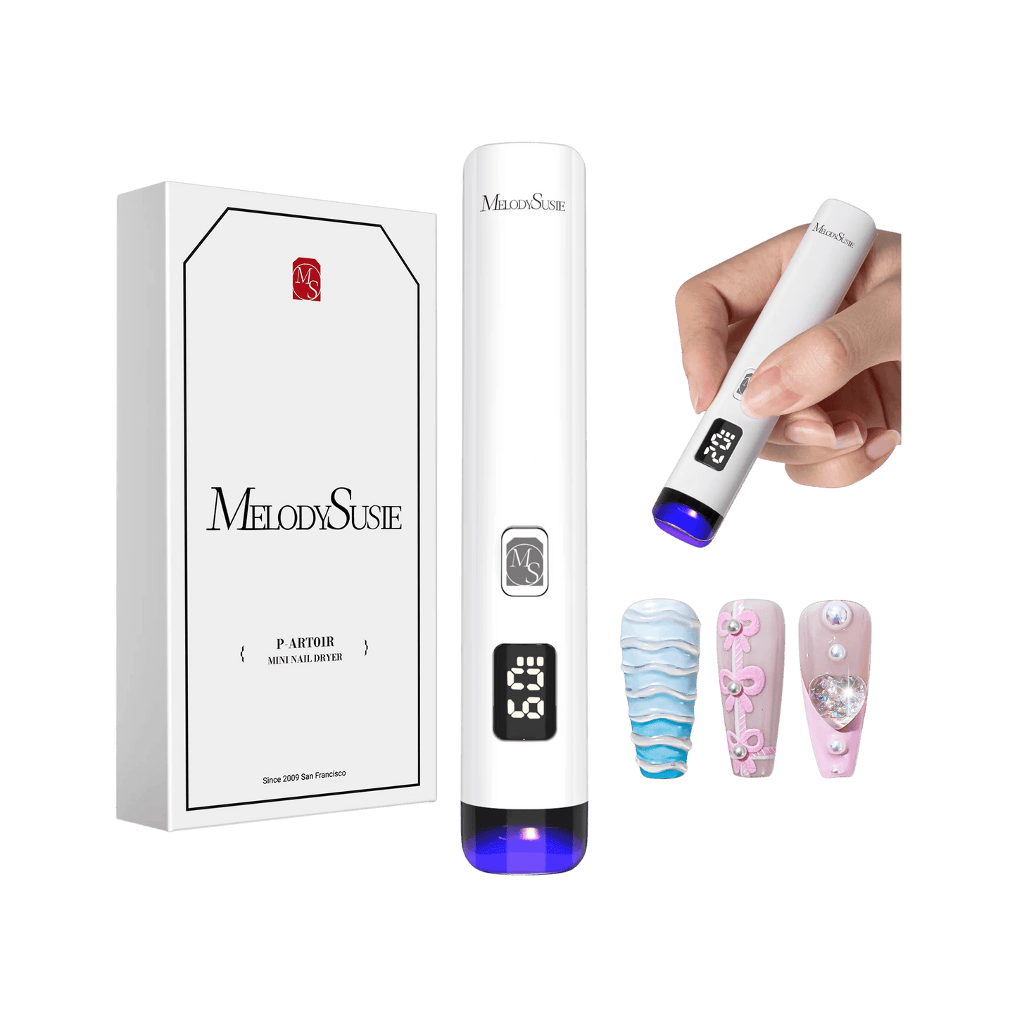 P-Art01R Rechargeable Mini LED/UV Nail Art Lamp