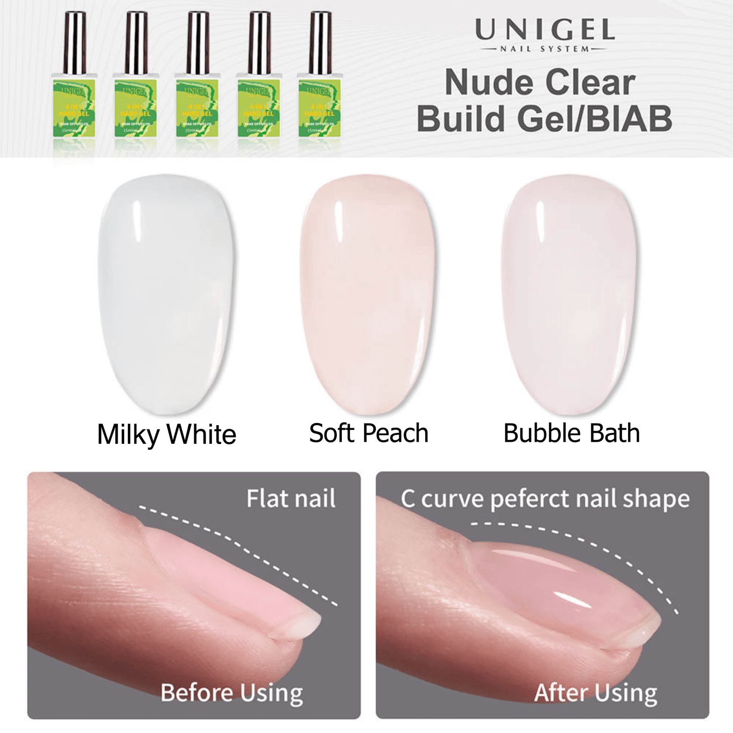 Unigel Hema Free Builder Gel in a Bottle - 4 litir