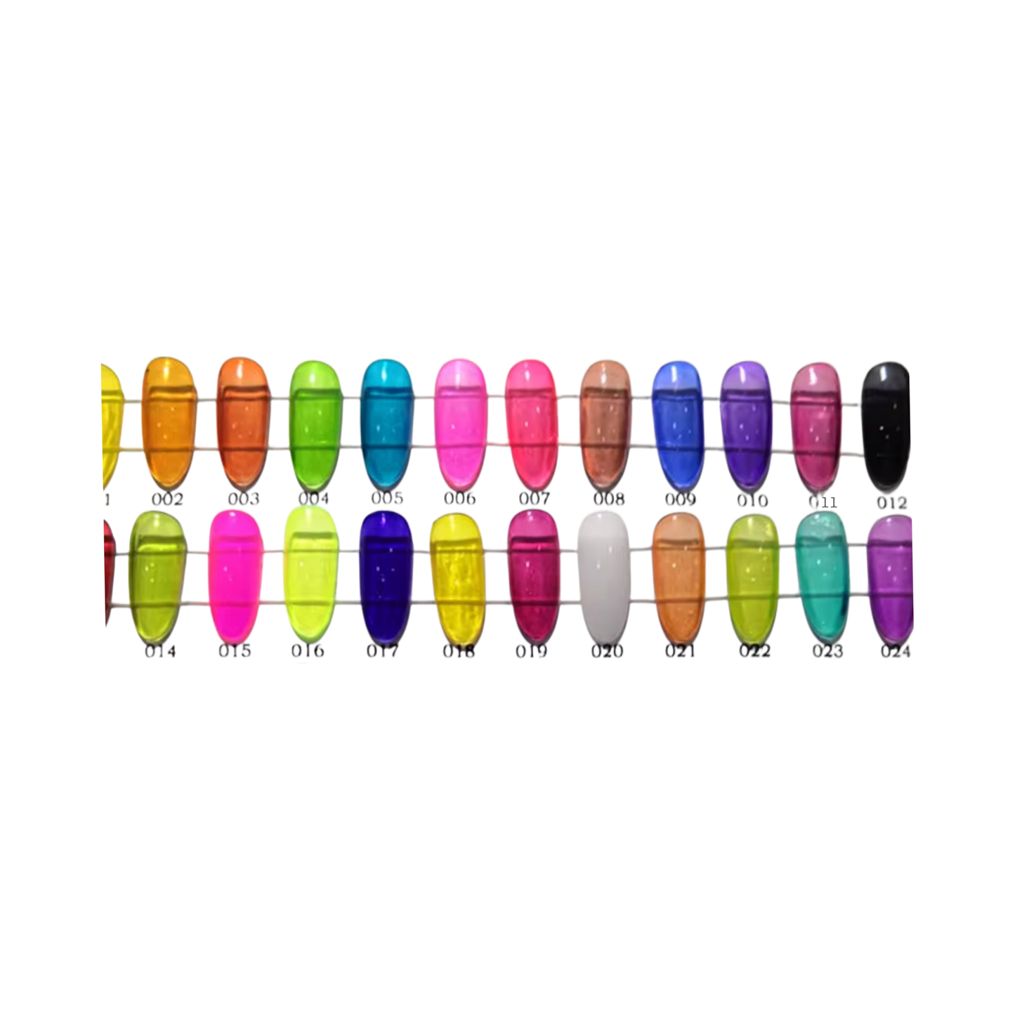 Jelly Neon Gegnsæir litir