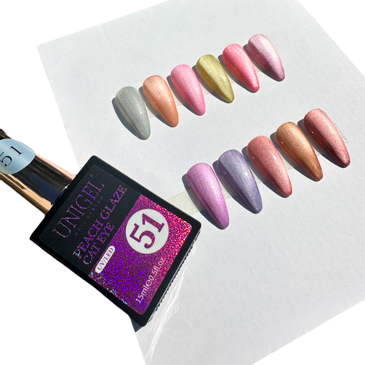 Peach Glaze Cat Eye Gel Polish