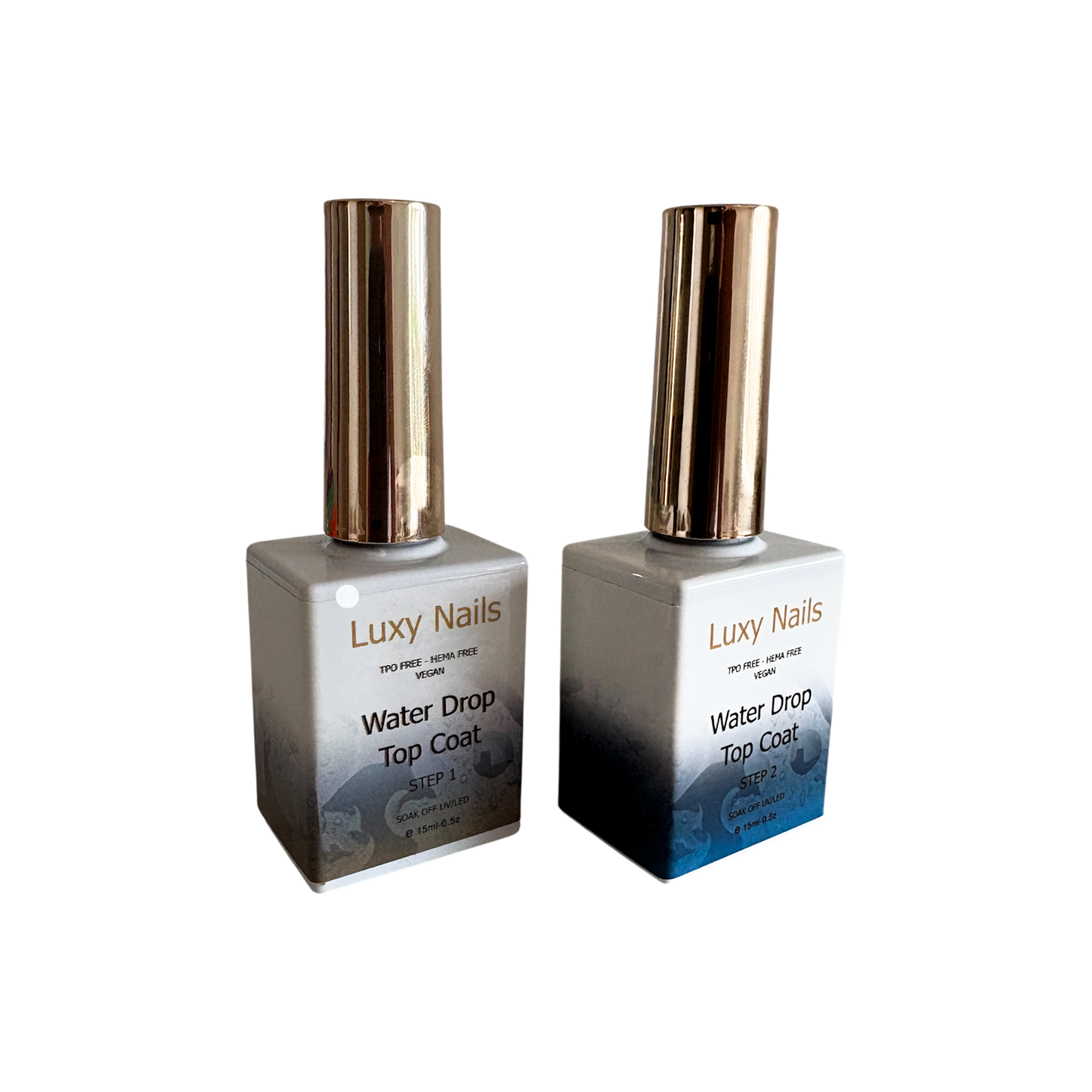 Luxy Nails Water Drop Top Coat HEMA Free Innovation