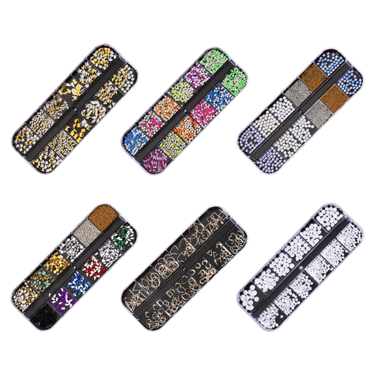 Kristal steinar demantar - Rhinestones diamonds naglaskraut