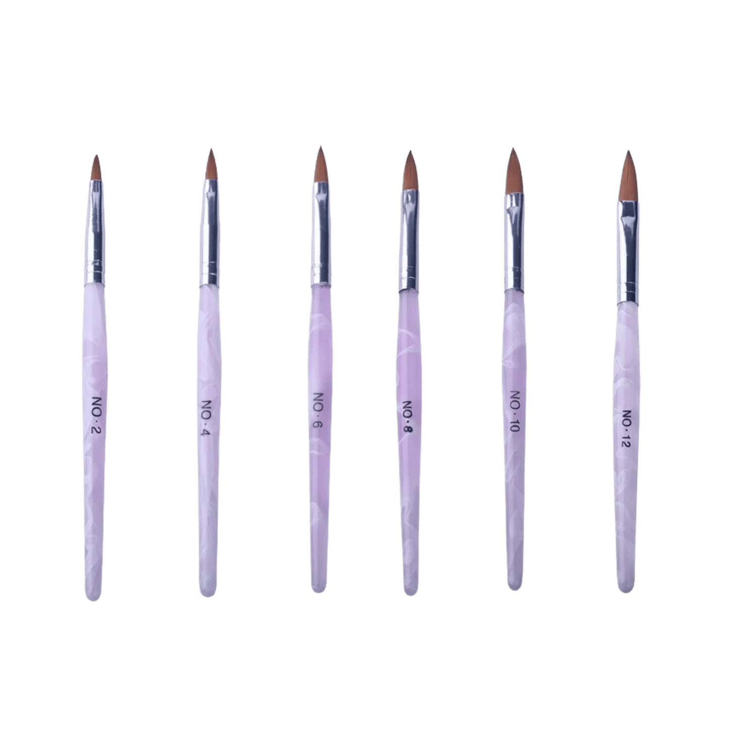 Akríl nagla burstar akrýl acrylic brush notaðir til að setja akrýl duft á neglur