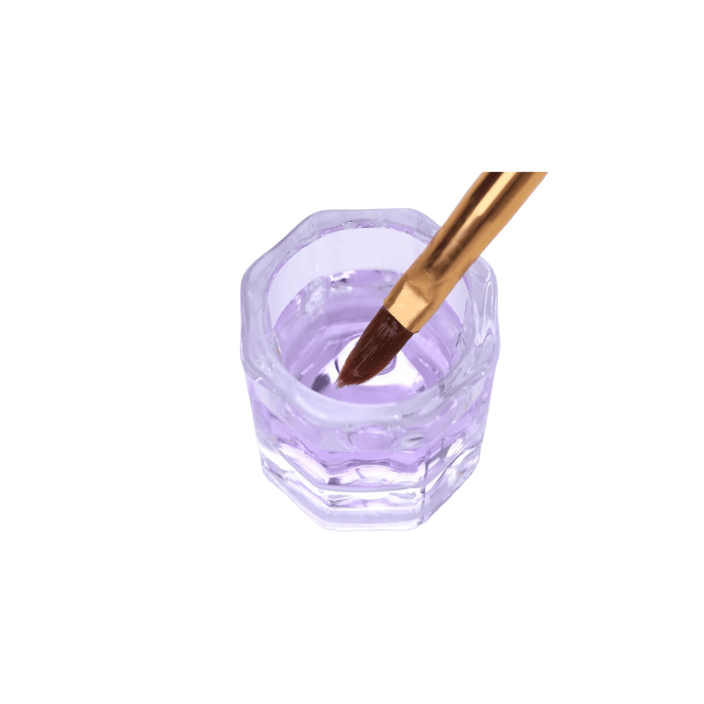 Lítið Gler kristal glas fyrir vökva - Crystal Glass Liquid Nail Cup Dappen Dish Glas til að dýfa akrýl pensli ofan í akrýl vökva með auðveldum hætti.
