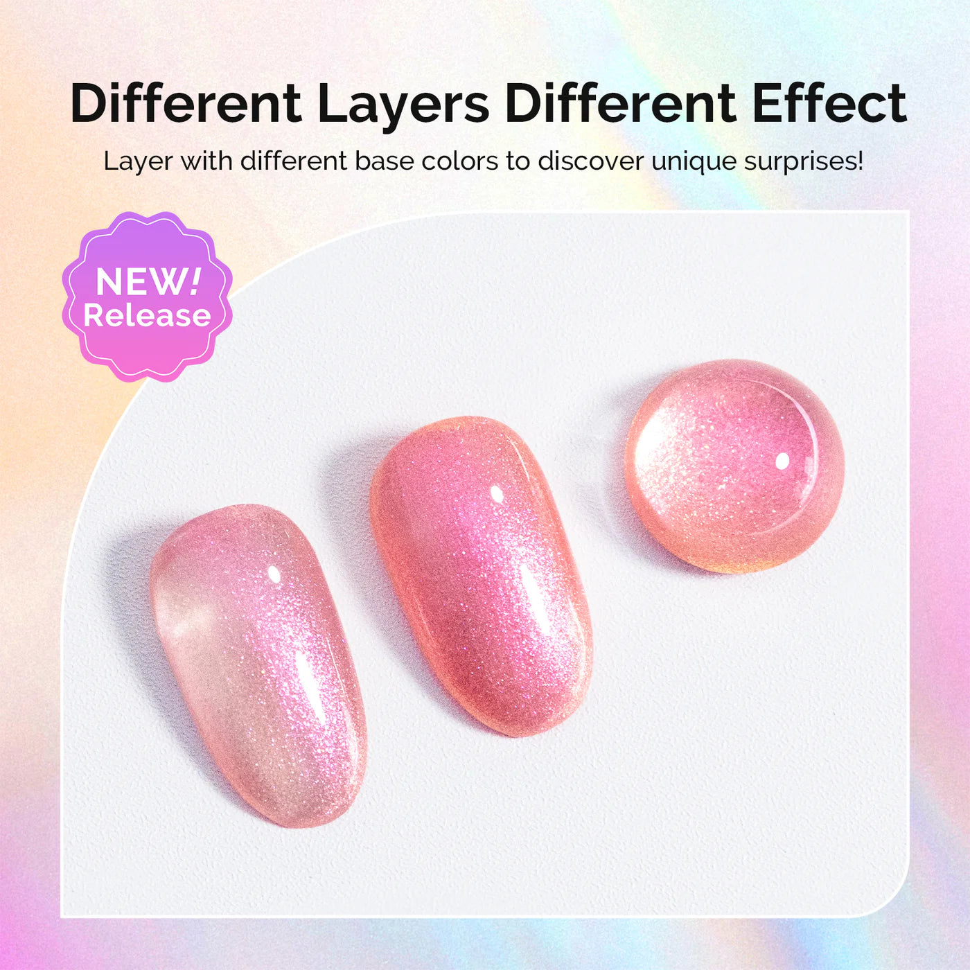 G2609 Jelly Pink Aurora Shimmer - TPO-Free Thick Gel Nail Polish