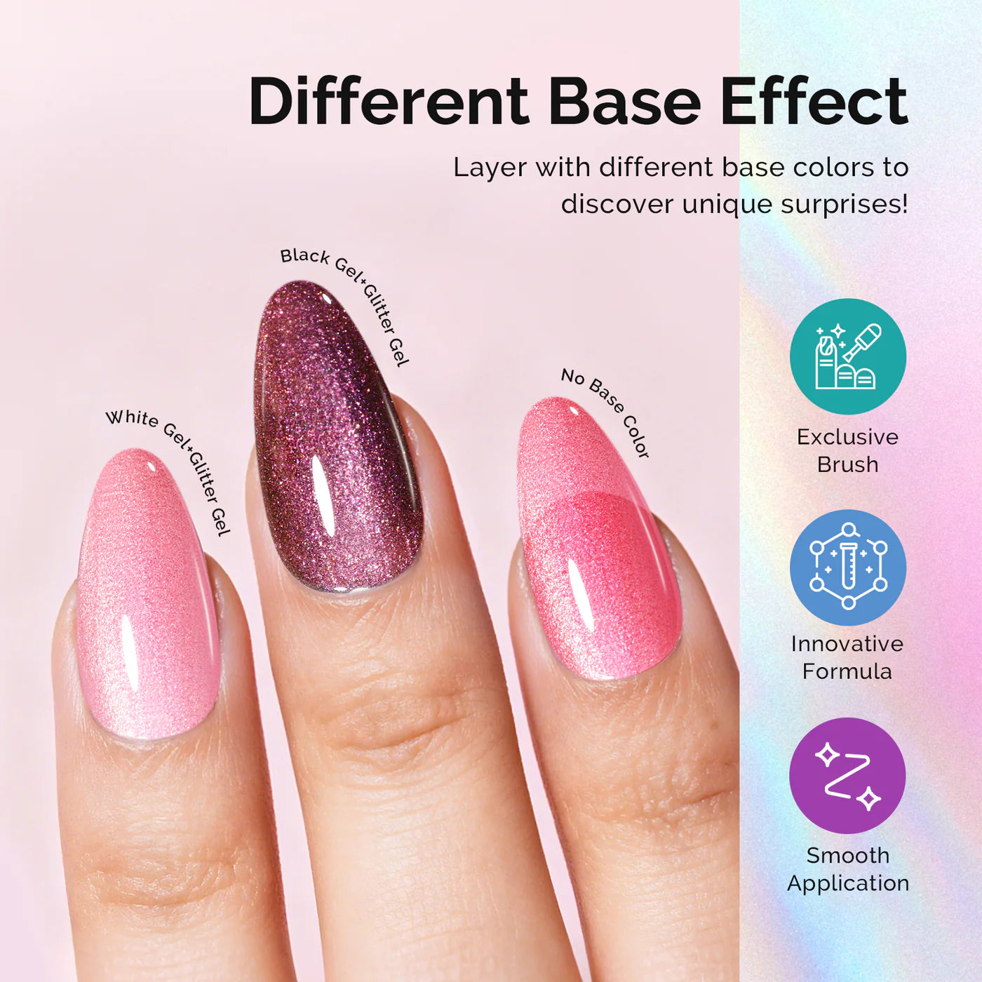 G2609 Jelly Pink Aurora Shimmer - TPO-Free Thick Gel Nail Polish