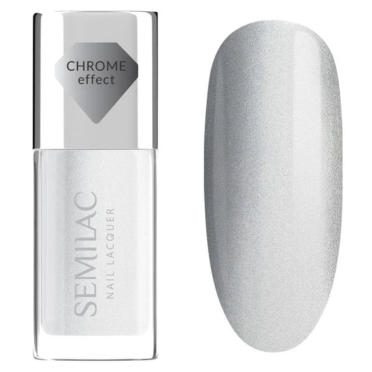 115 Nail Lacquer Silver Chrome - Semilac Regular Nail Polish