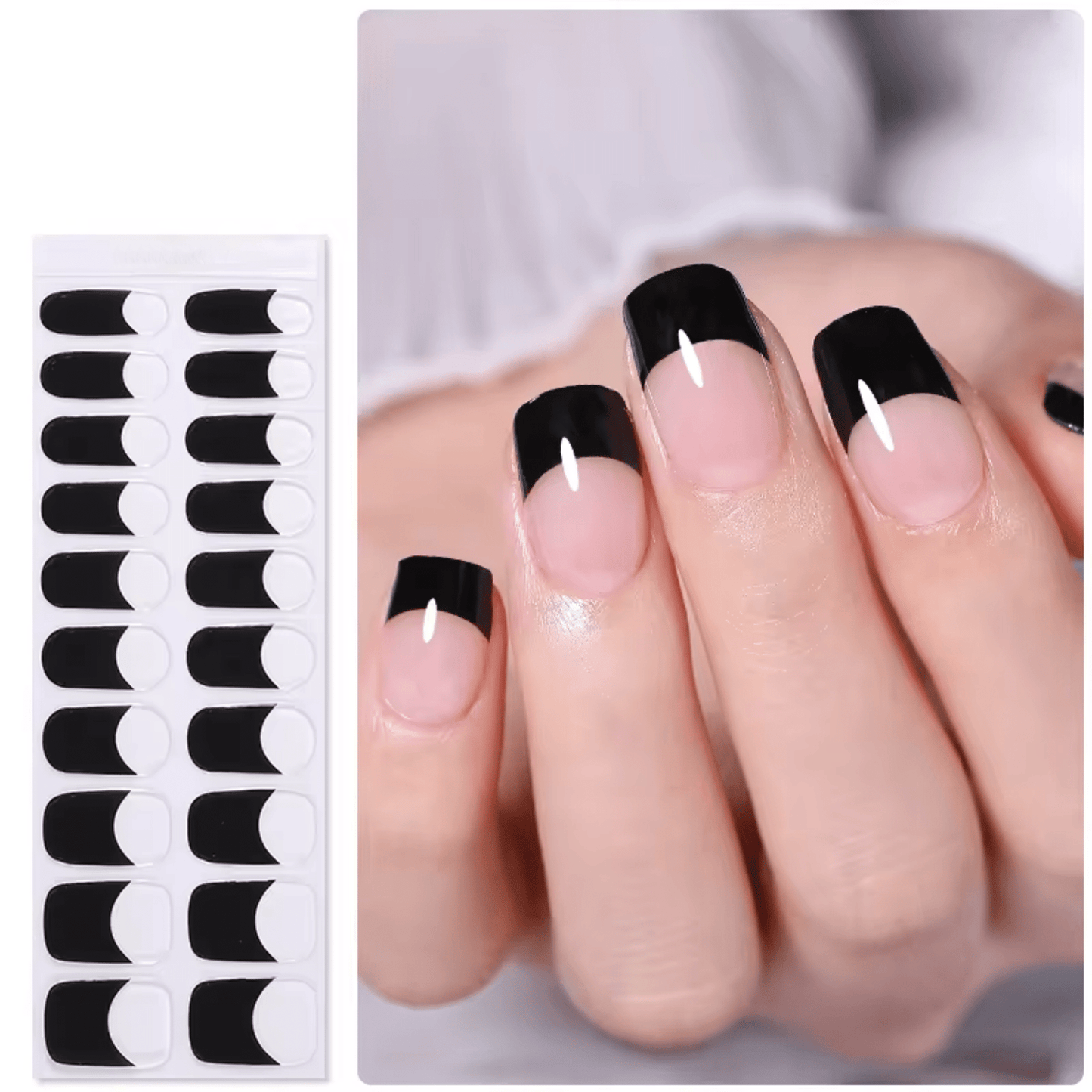 Semi Cured Gel Nail Stickers - 36 gerðir