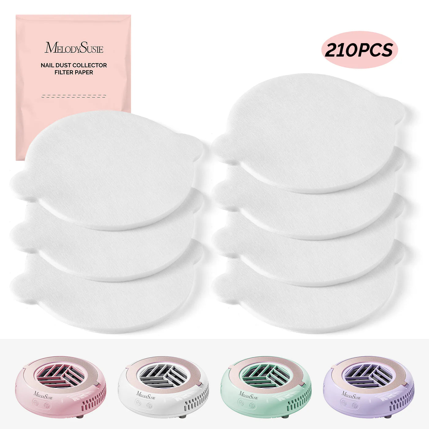 120Pcs Nail Dust Collector Filter Papers