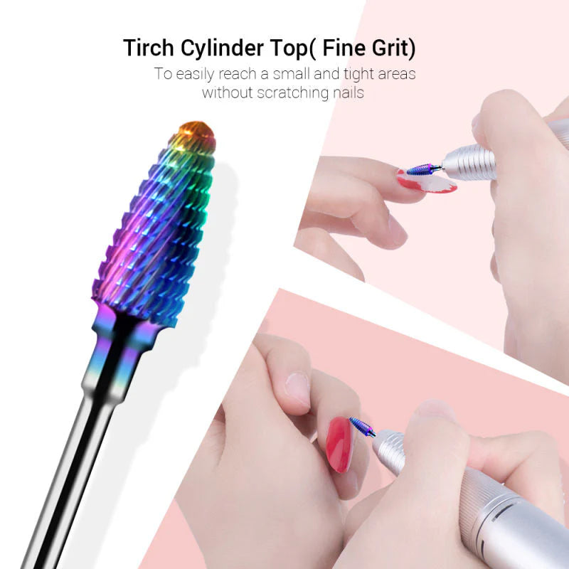 Tungsten Carbide Diamond Nail Drill Bits Set 7Pcs