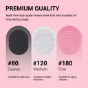 60 Pcs Replacement Sandpaper Discs with 25mm Metal Nail Drill Bit