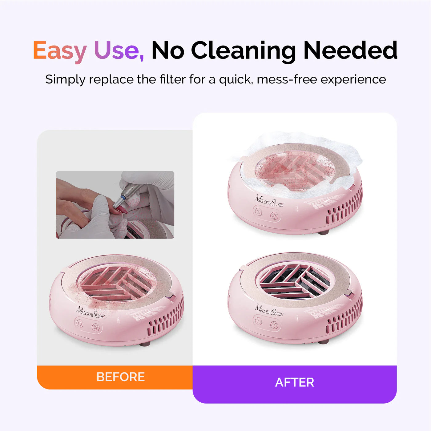 120Pcs Nail Dust Collector Filter Papers