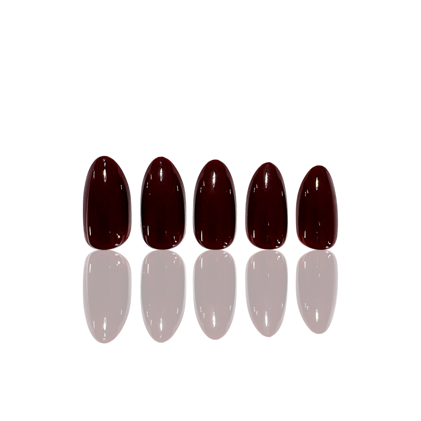 Press On neglur - Burgundy