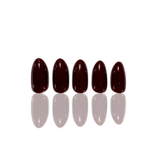 Press On neglur - Burgundy