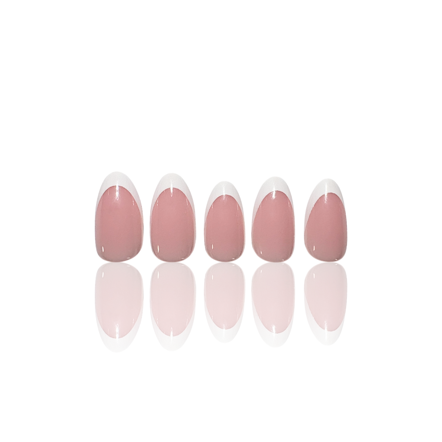 Press On neglur - French manicure