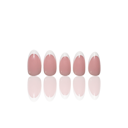 Press On neglur - French manicure