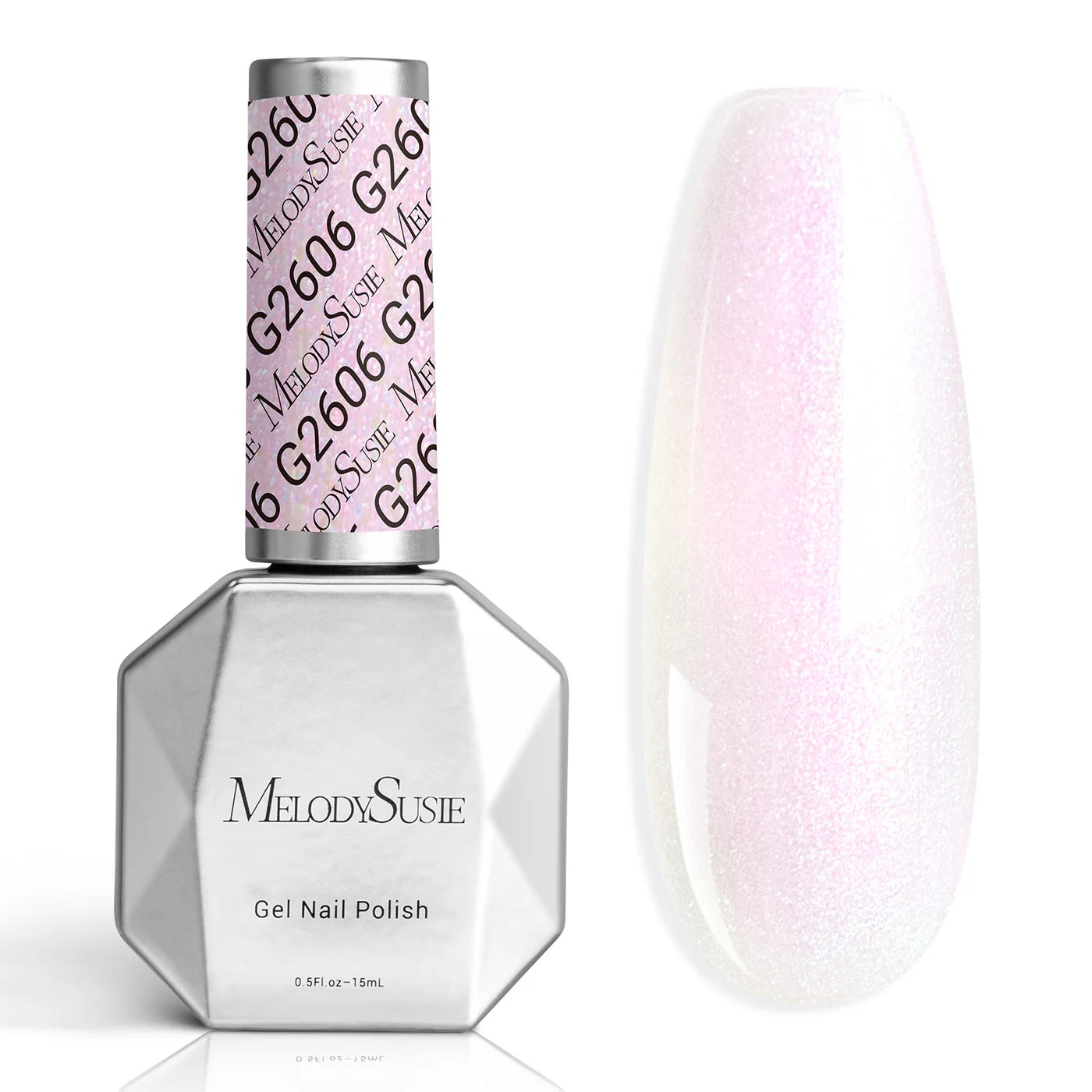 G2606 Pink Aurora Shimmer - TPO-Free Thick Gel Nail Polish