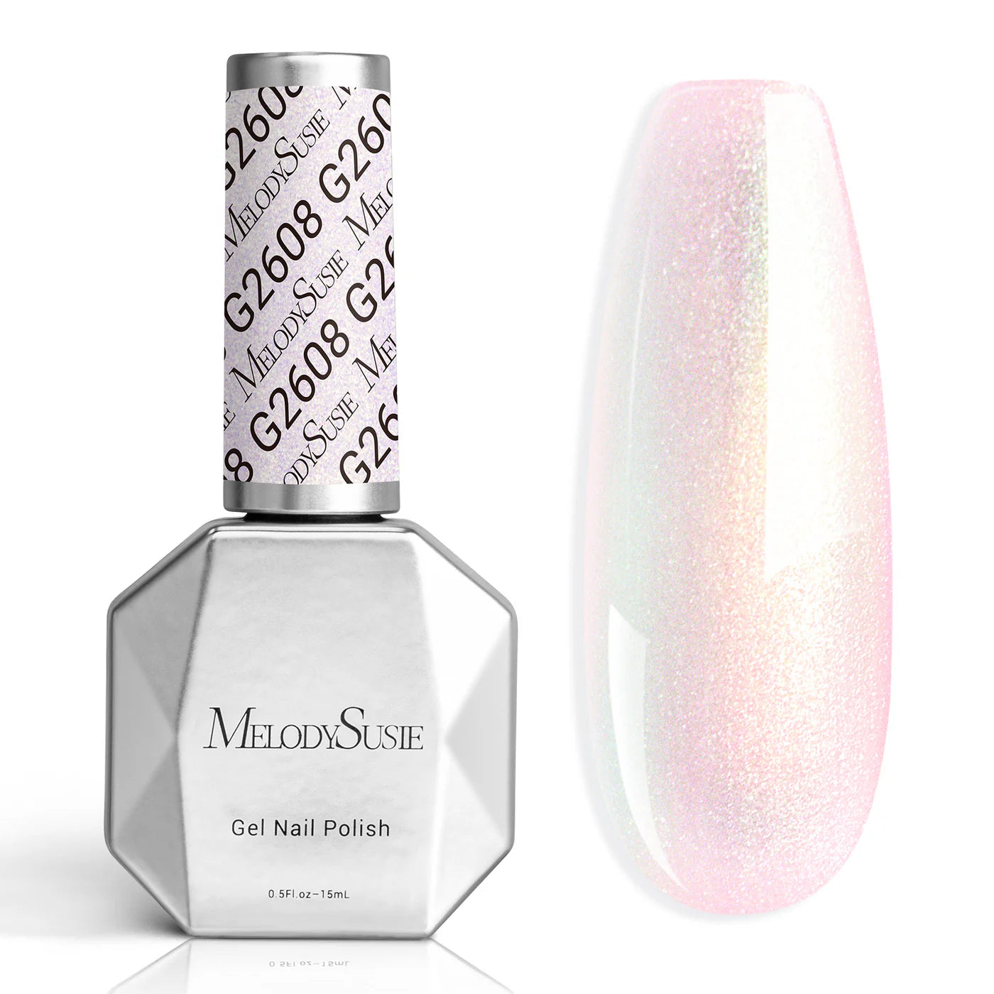 G2608 Shimmer Aurora Yellow Pink - TPO-Free Thick Gel Nail Polish