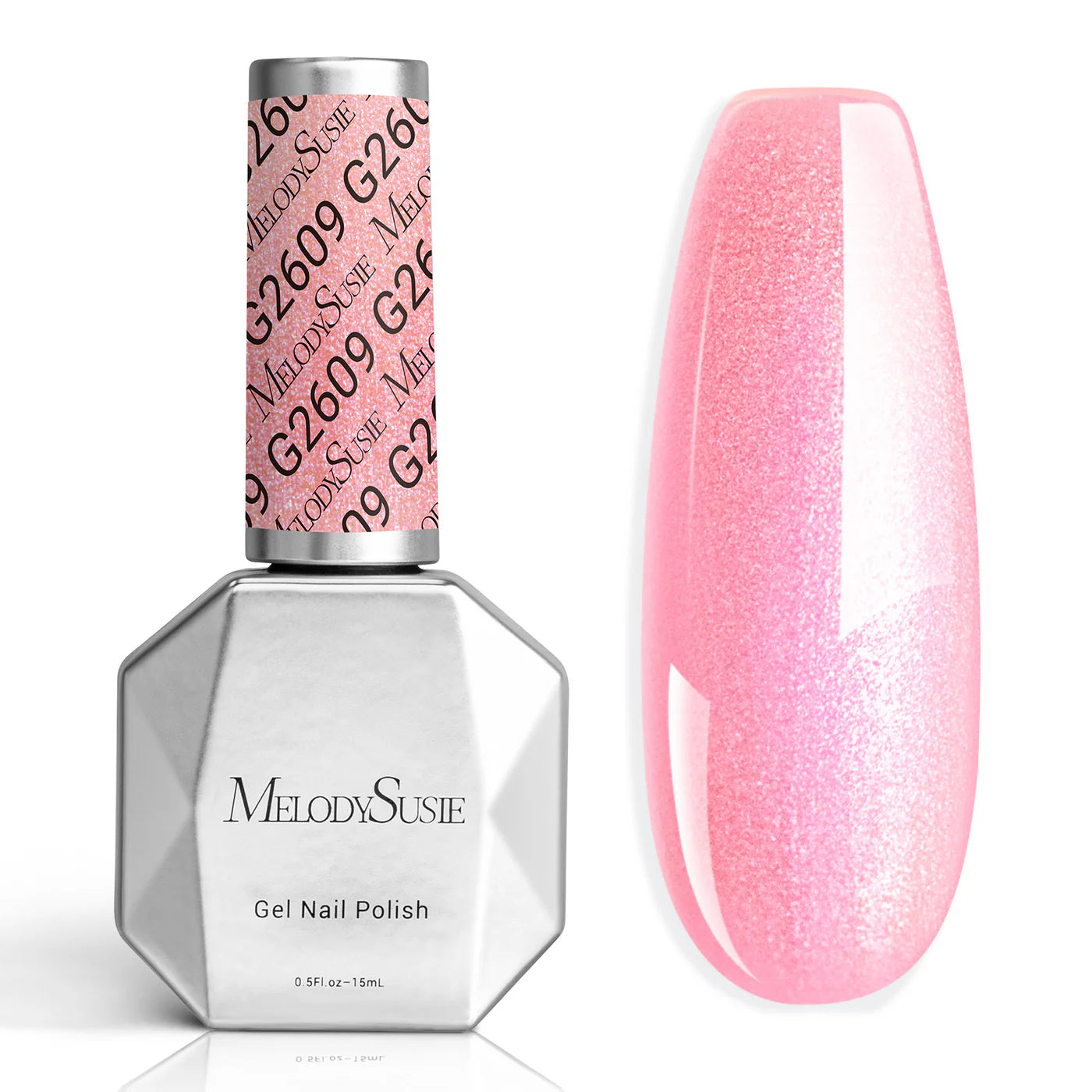 G2609 Jelly Pink Aurora Shimmer - TPO-Free Thick Gel Nail Polish