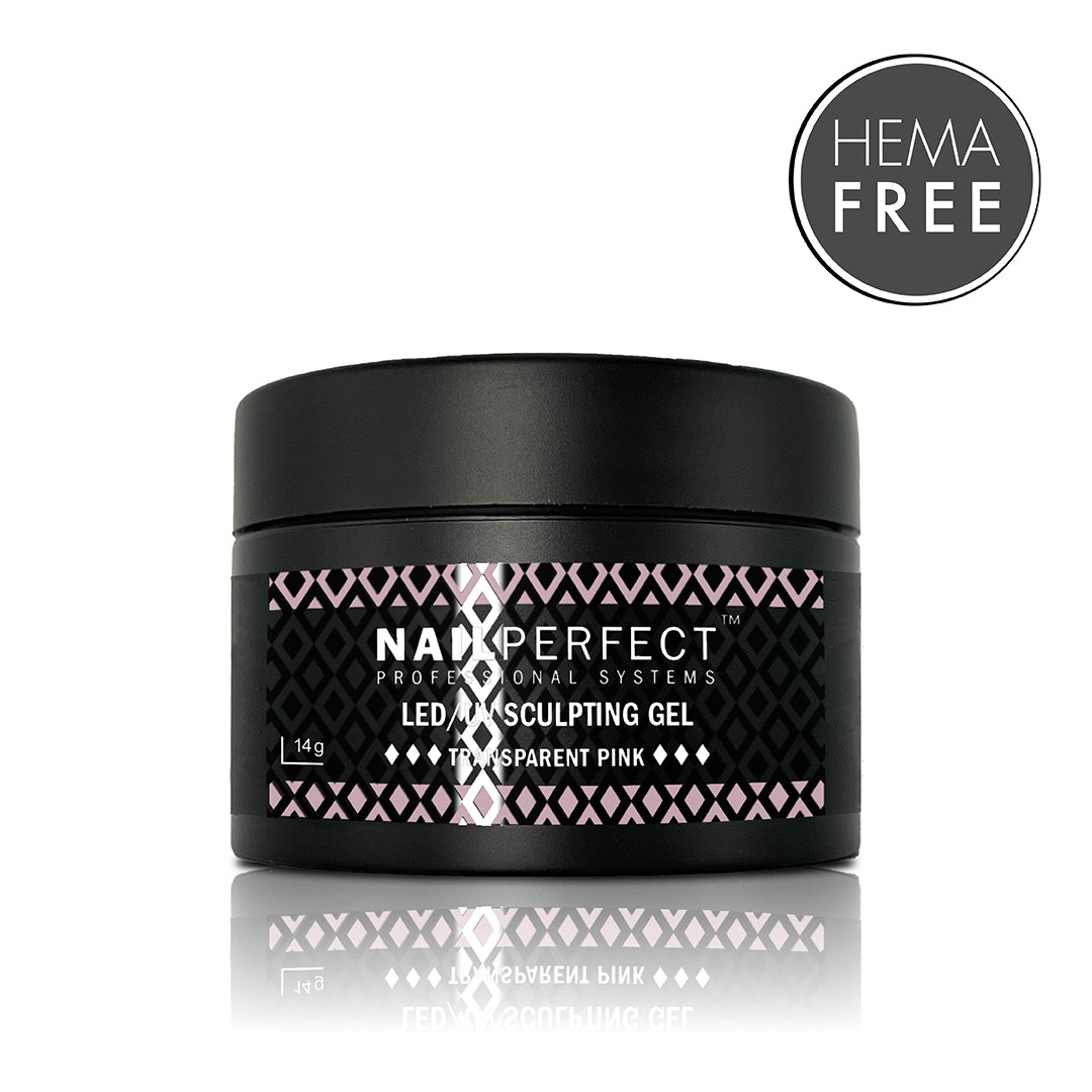 LED/UV Sculpting Gel Transparent Pink 14