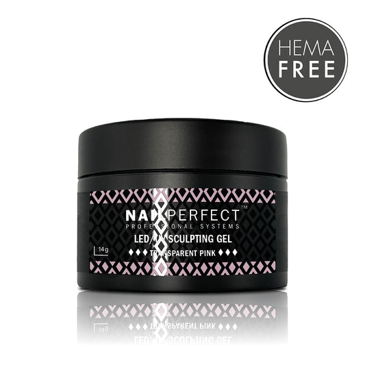 LED/UV Sculpting Gel Transparent Pink 14
