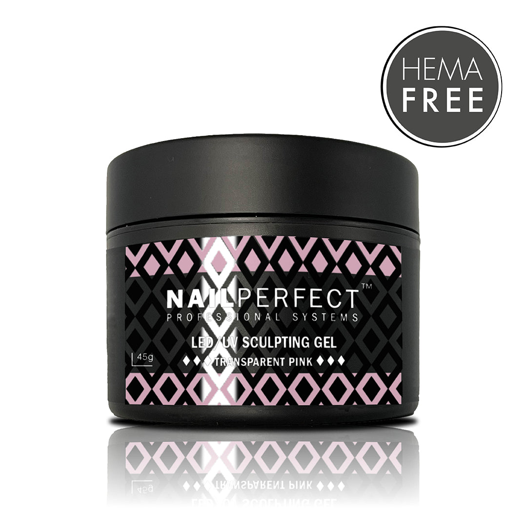LED/UV Sculpting Gel Transparent Pink 45g
