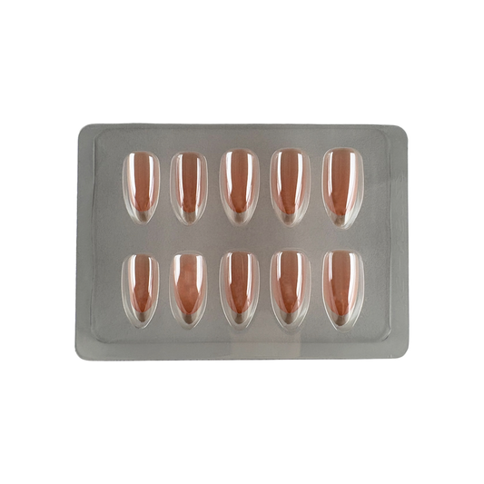 Press On neglur - Peachy French