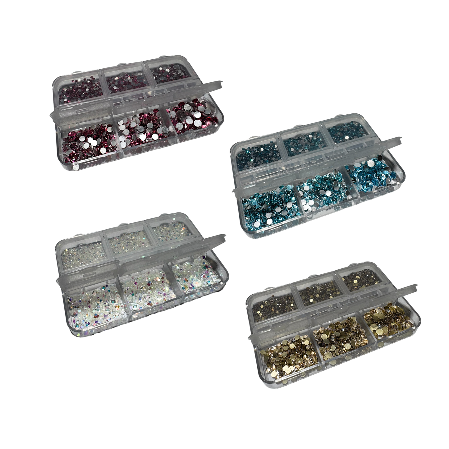 Rhinestones 6 stærðir - 28 litir